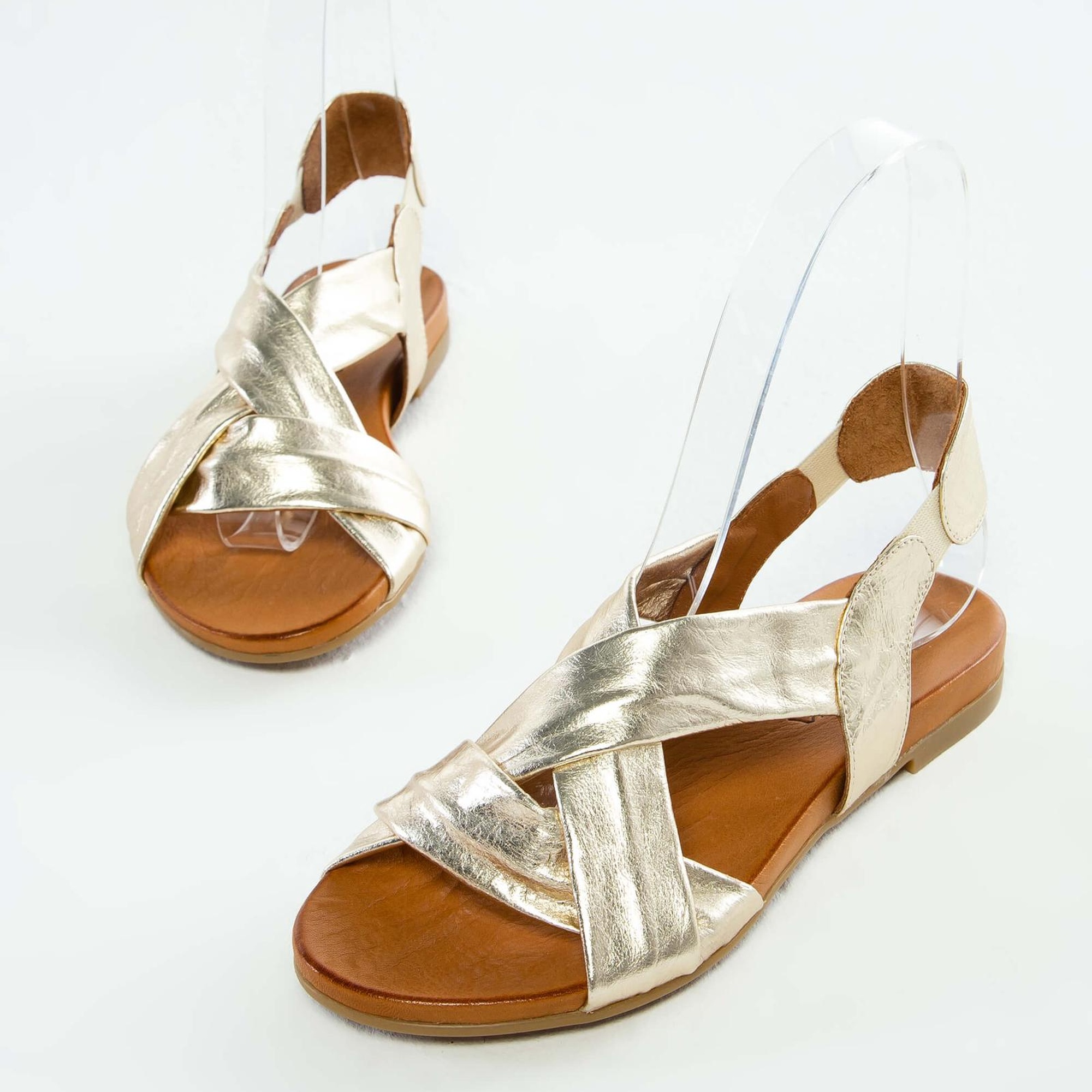 Tamer Tanca Kadın Hakiki Deri Sarı Düz Sandalet