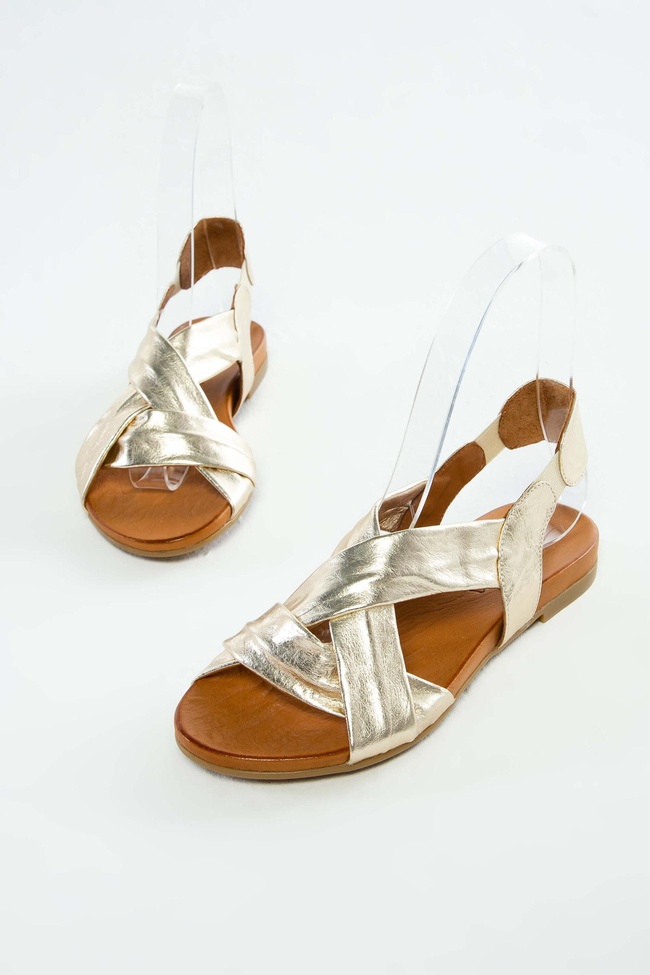  Tamer Tanca Kadın Hakiki Deri Sarı Düz Sandalet