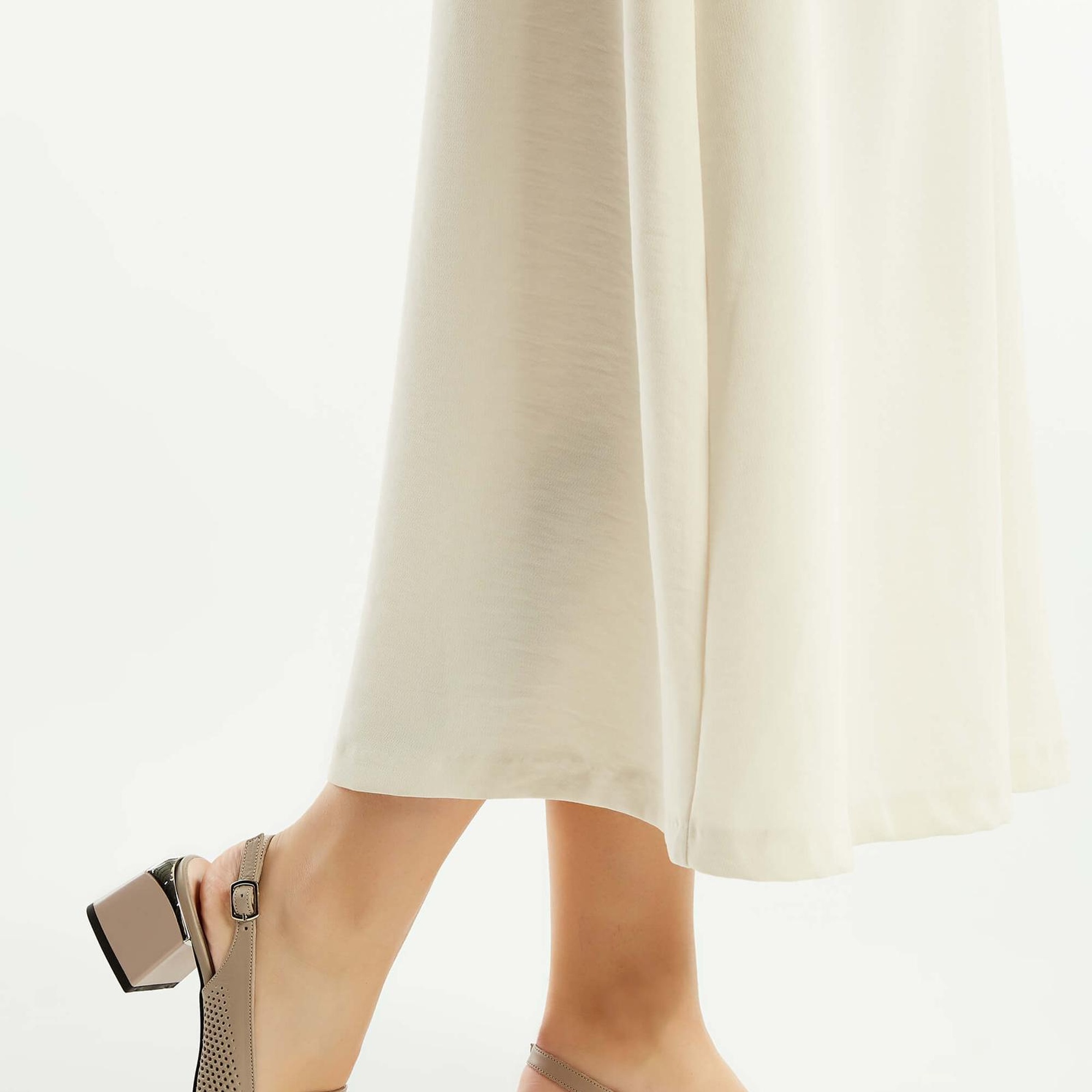 Tamer Tanca Kadın Hakiki Deri Vizon Topuklu Sandalet