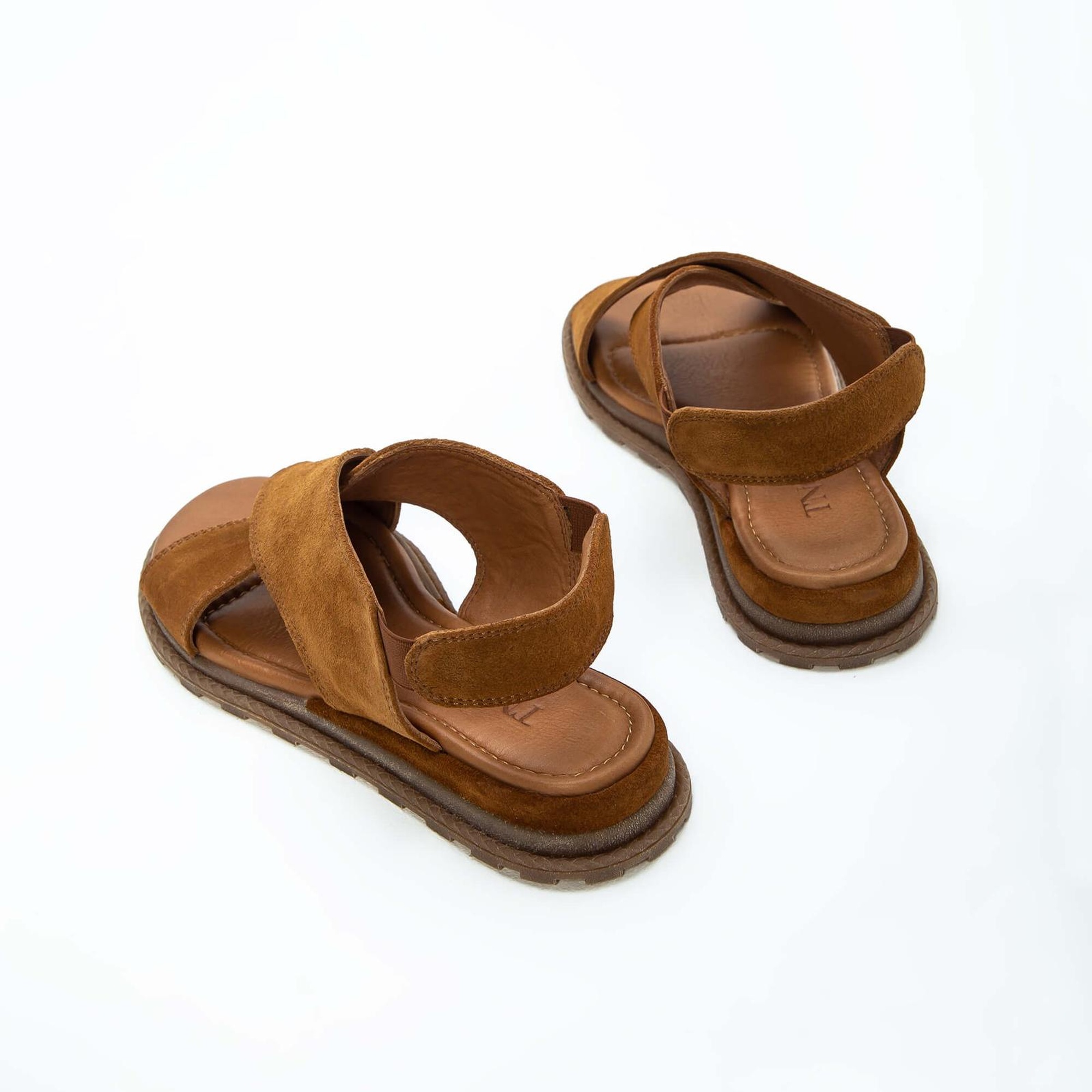 Tamer Tanca Kadın Vegan Taba Süet Düz Sandalet