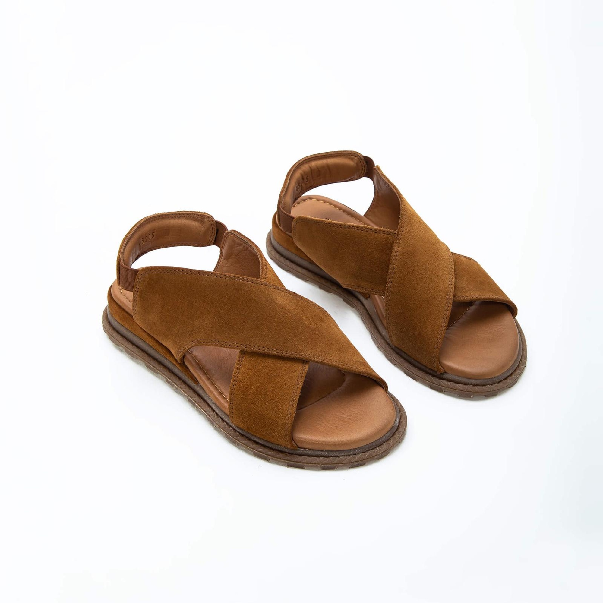 Tamer Tanca Kadın Vegan Taba Süet Düz Sandalet