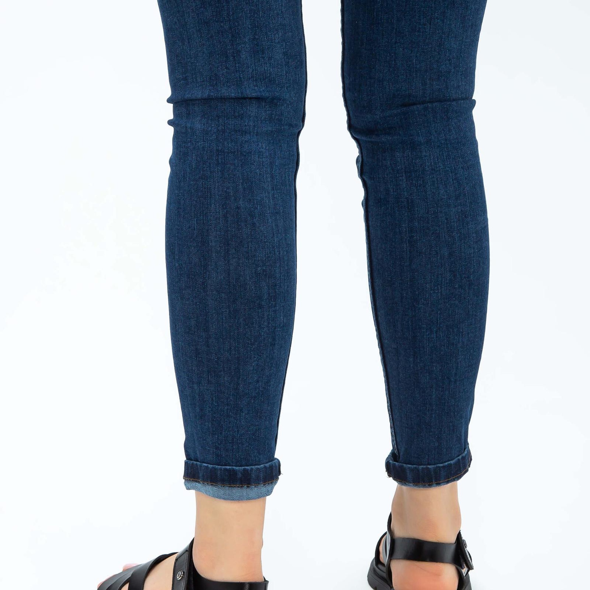 Tamer Tanca Kadın Hakiki Deri Siyah Düz Sandalet