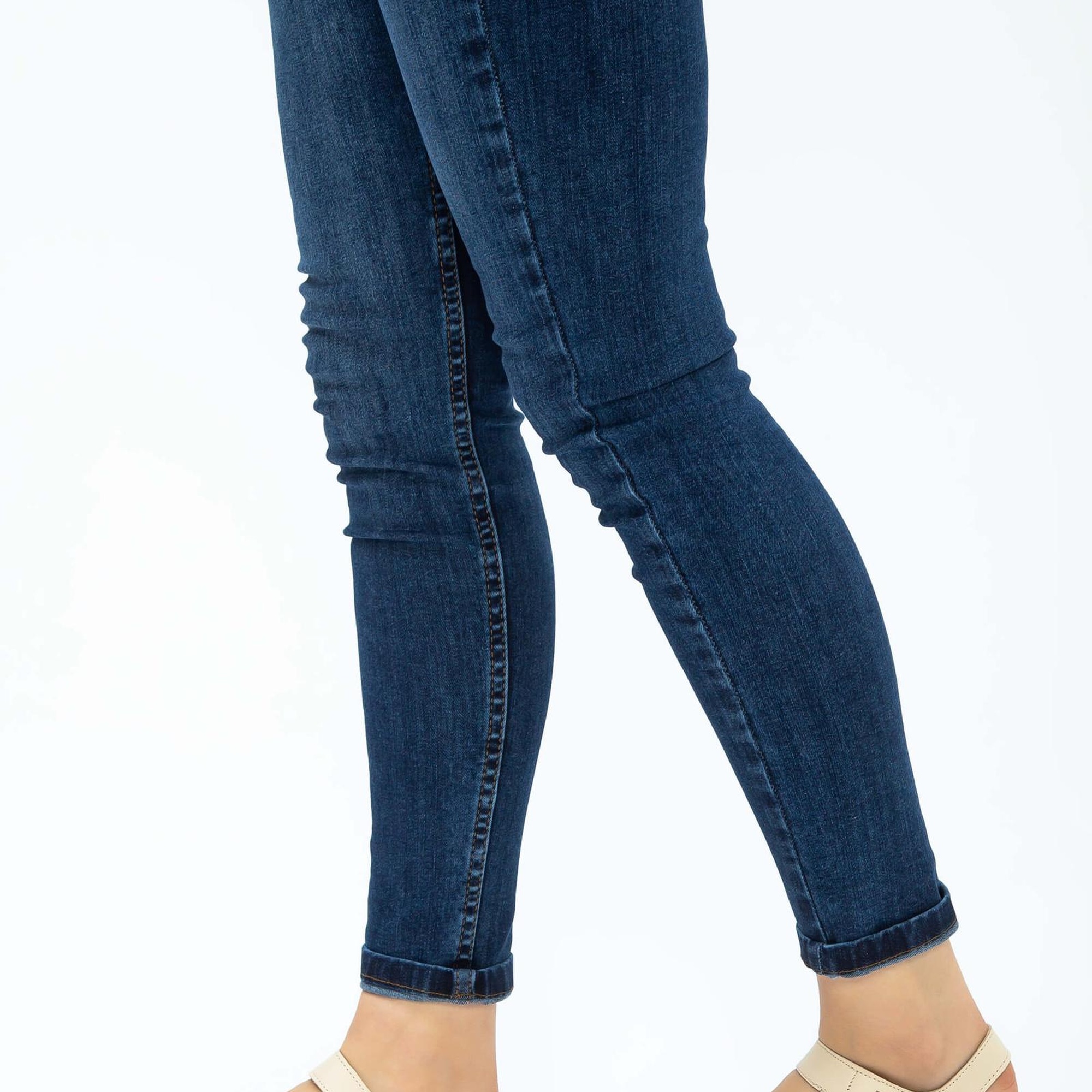 Tamer Tanca Kadın Hakiki Deri Bej Düz Sandalet