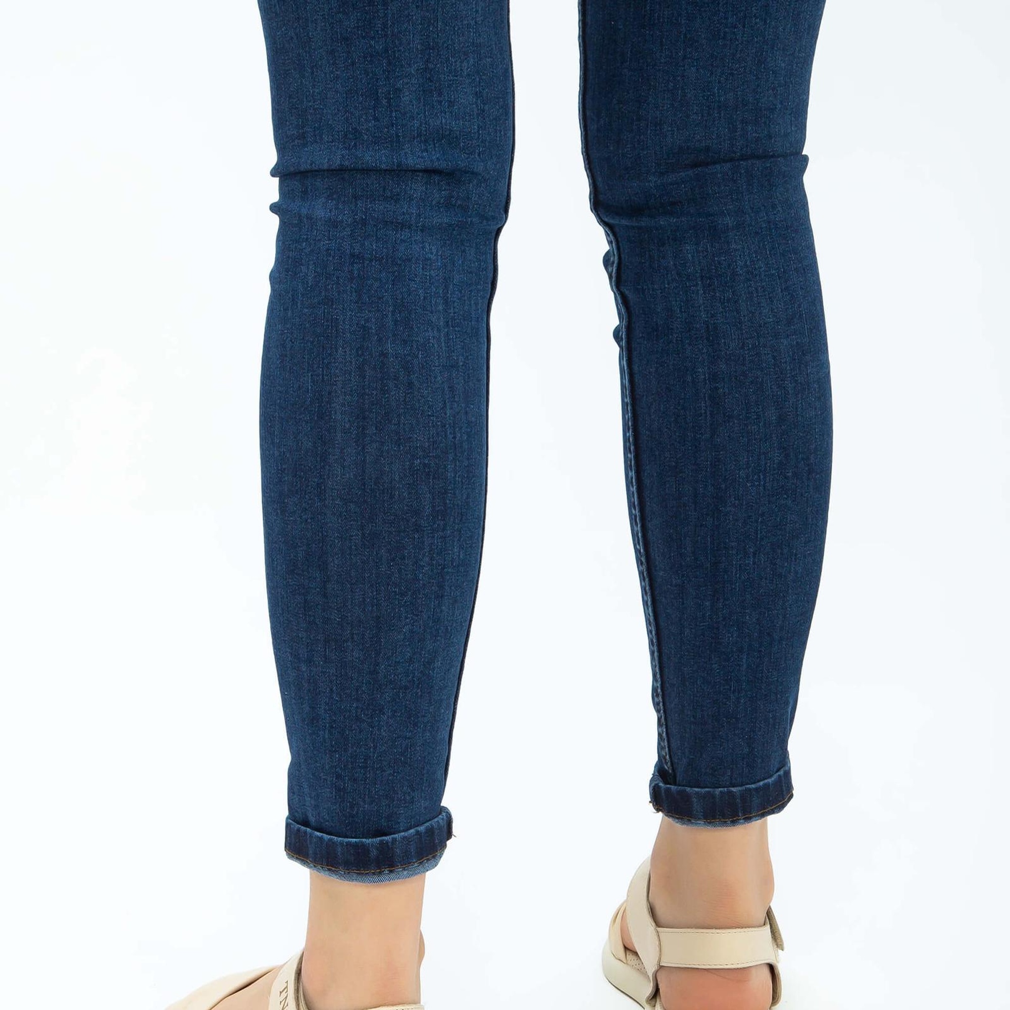 Tamer Tanca Kadın Hakiki Deri Bej Düz Sandalet