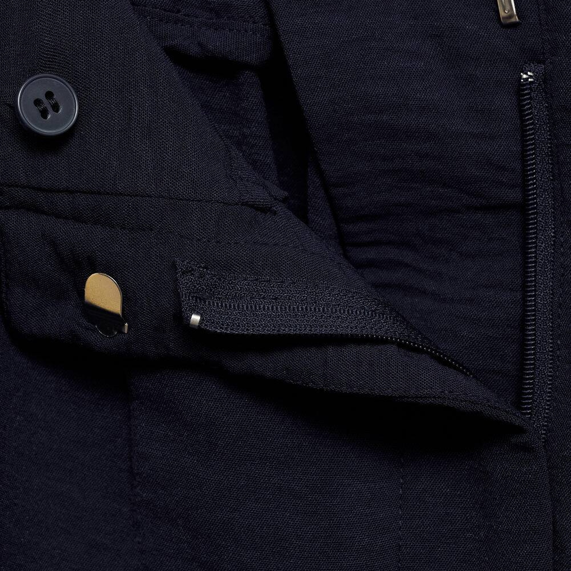 Mango Kadın Wideleg Dokuma Pantolon Lacivert