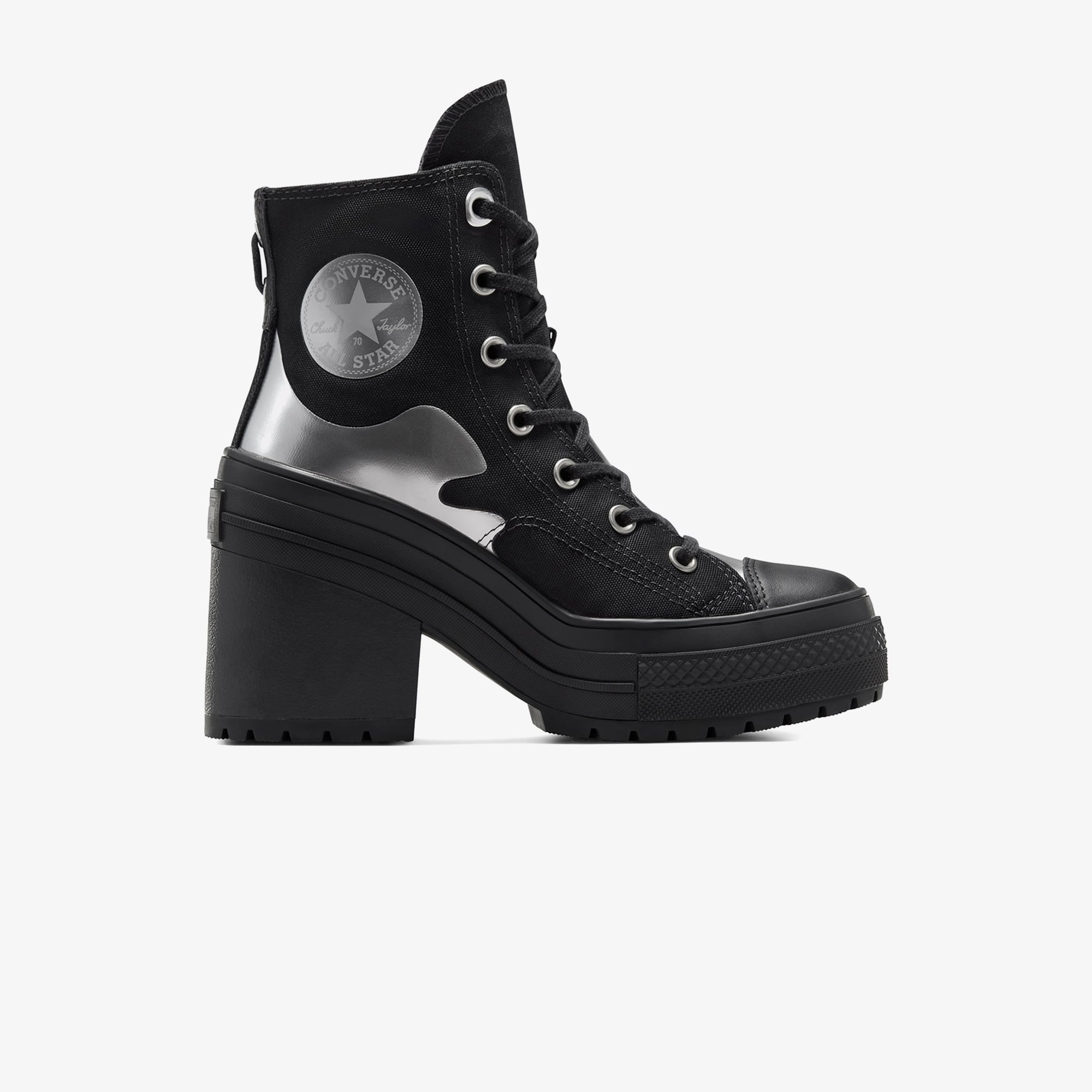 Converse Converse Chuck 70 De Luxe Heel Kadın Siyah Platform Sneaker | FashFed Siyah - 2. görsel