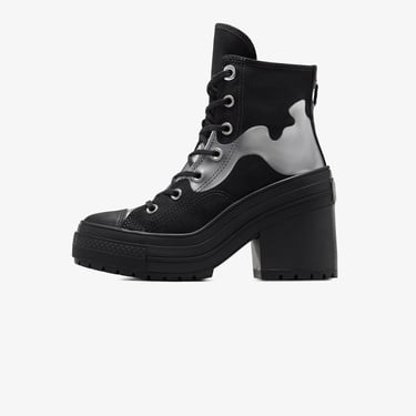  Converse Chuck 70 De Luxe Heel Kadın Siyah Platform Sneaker