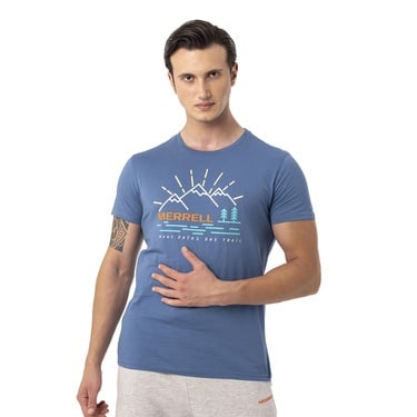  Merrell Tobi Erkek Mavi Tişört