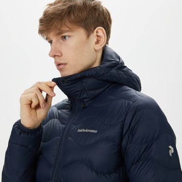  Peak Performance Helium Down Hood Erkek Lacivert Outdoor Mont