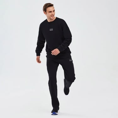  Skechers Essential Crew Neck Erkek Mavi Günlük Sweatshirt