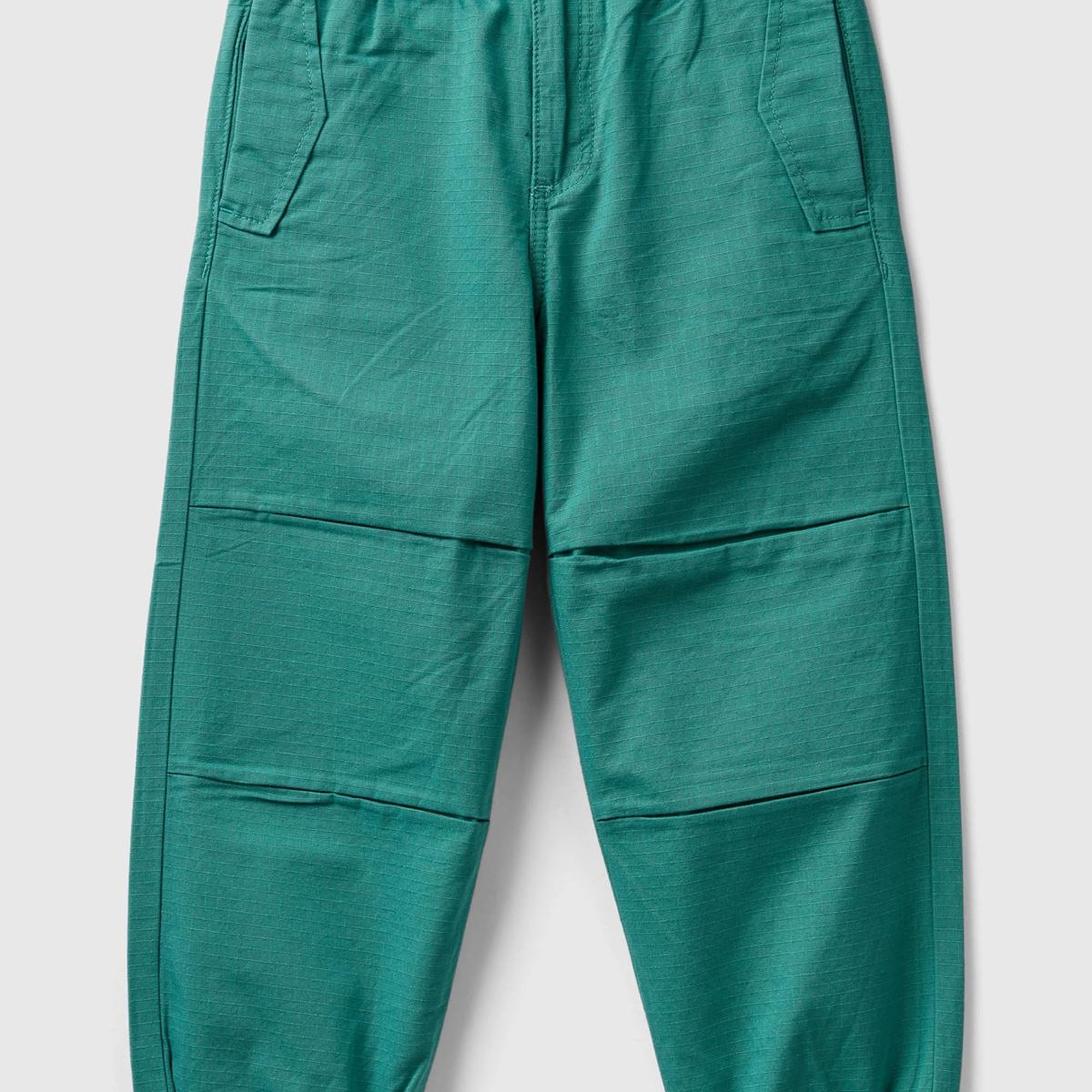 Erkek Çocuk Yeşil Gadget Detaylı Paça Beli Büzgülü Pantolon