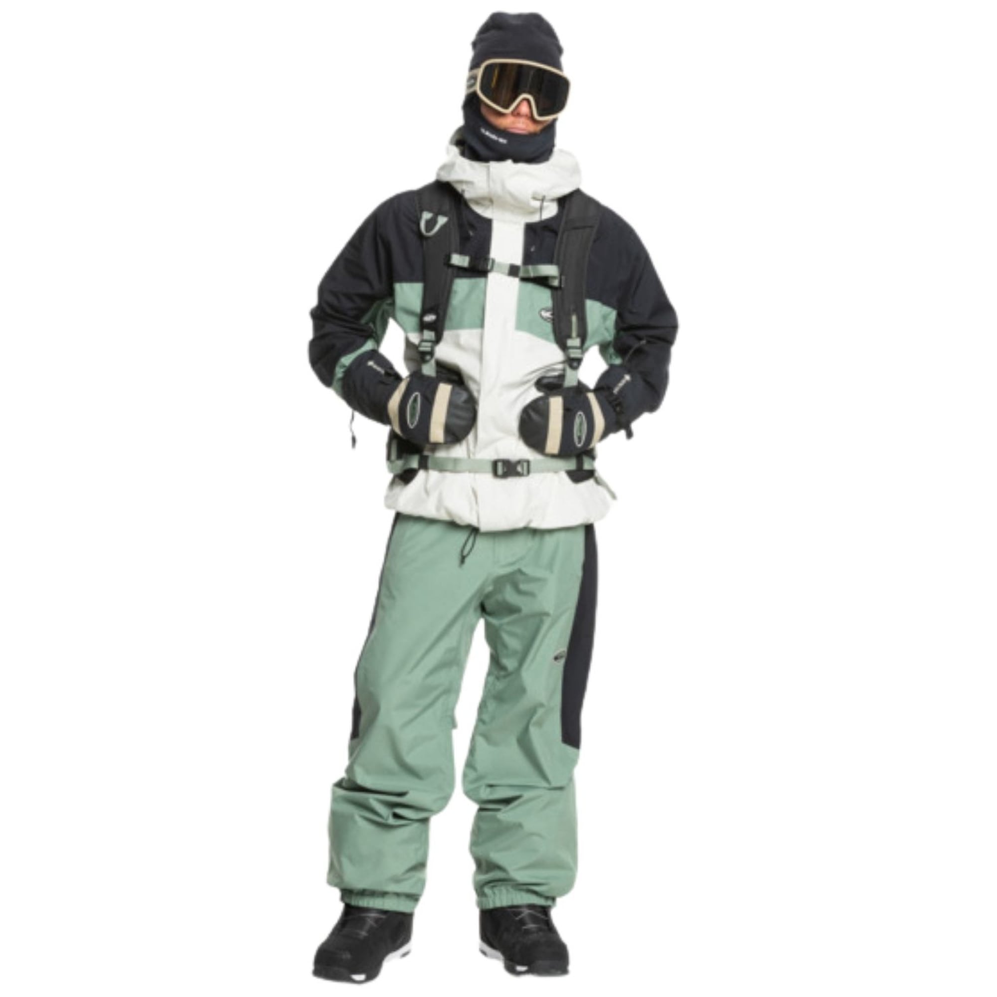 Quiksilver High Altitude Gore-tex Jk Erkek Bej Snowboard Ceketi