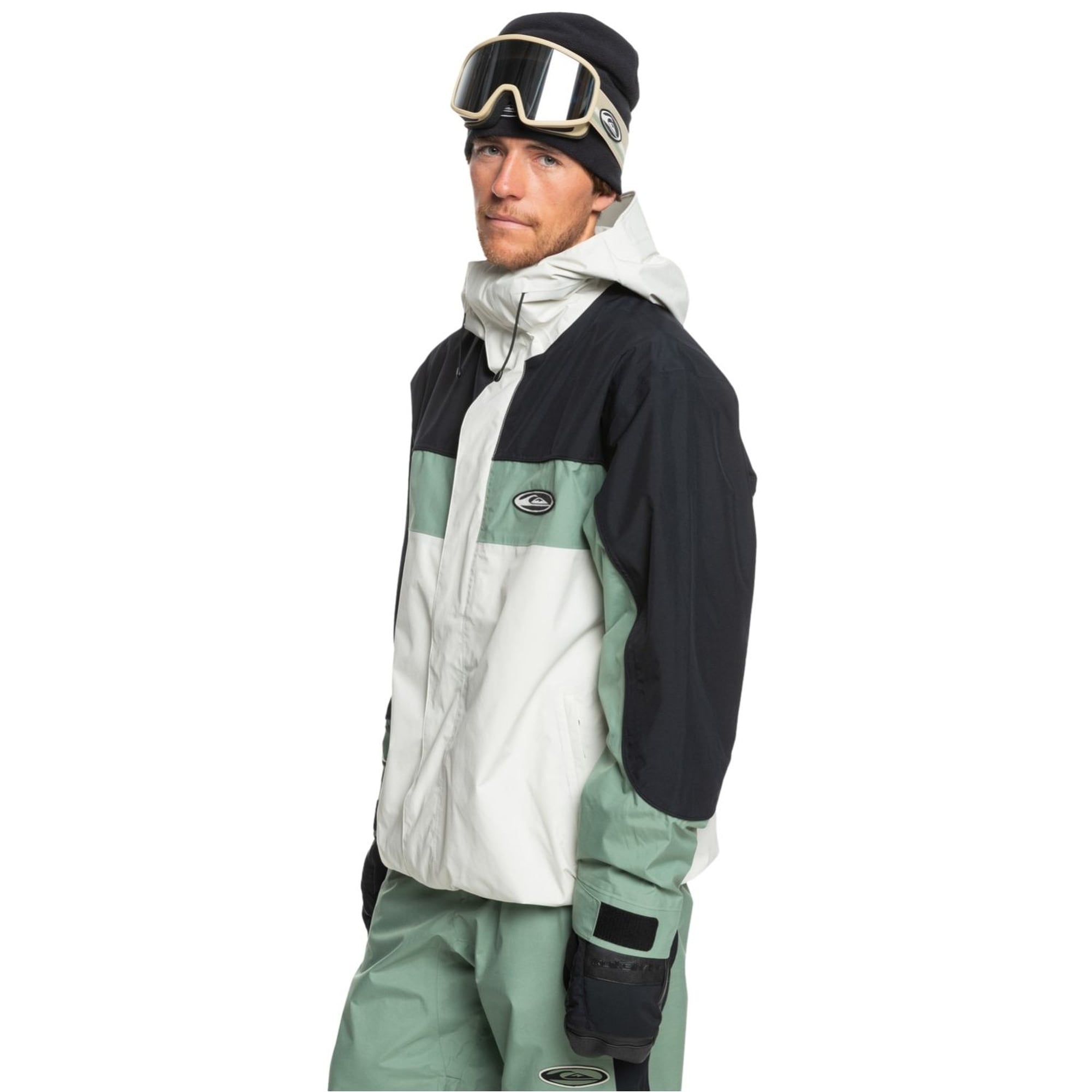 Quiksilver High Altitude Gore-tex Jk Erkek Bej Snowboard Ceketi