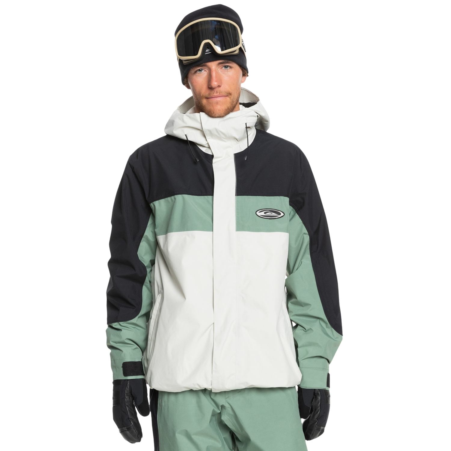  Quiksilver High Altitude Gore-tex Jk Erkek Bej Snowboard Ceketi