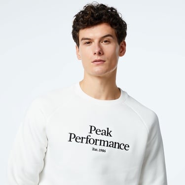  Peak Performance Original Crew Erkek Beyaz Günlük Sweatshirt