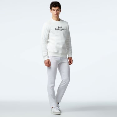  Peak Performance Original Crew Erkek Beyaz Günlük Sweatshirt