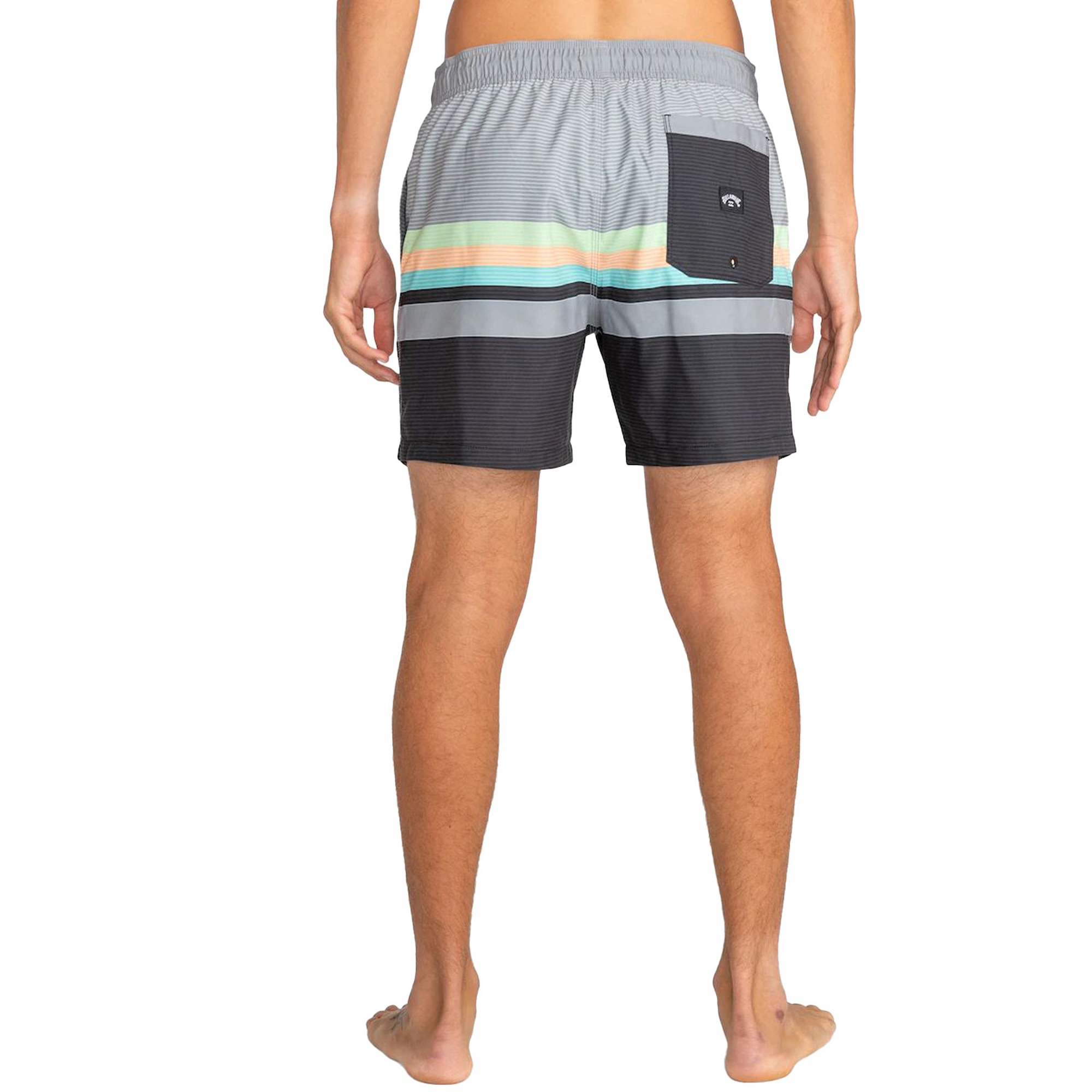 Billabong All Day Htr Stripes Lb Erkek Gri Volley Short