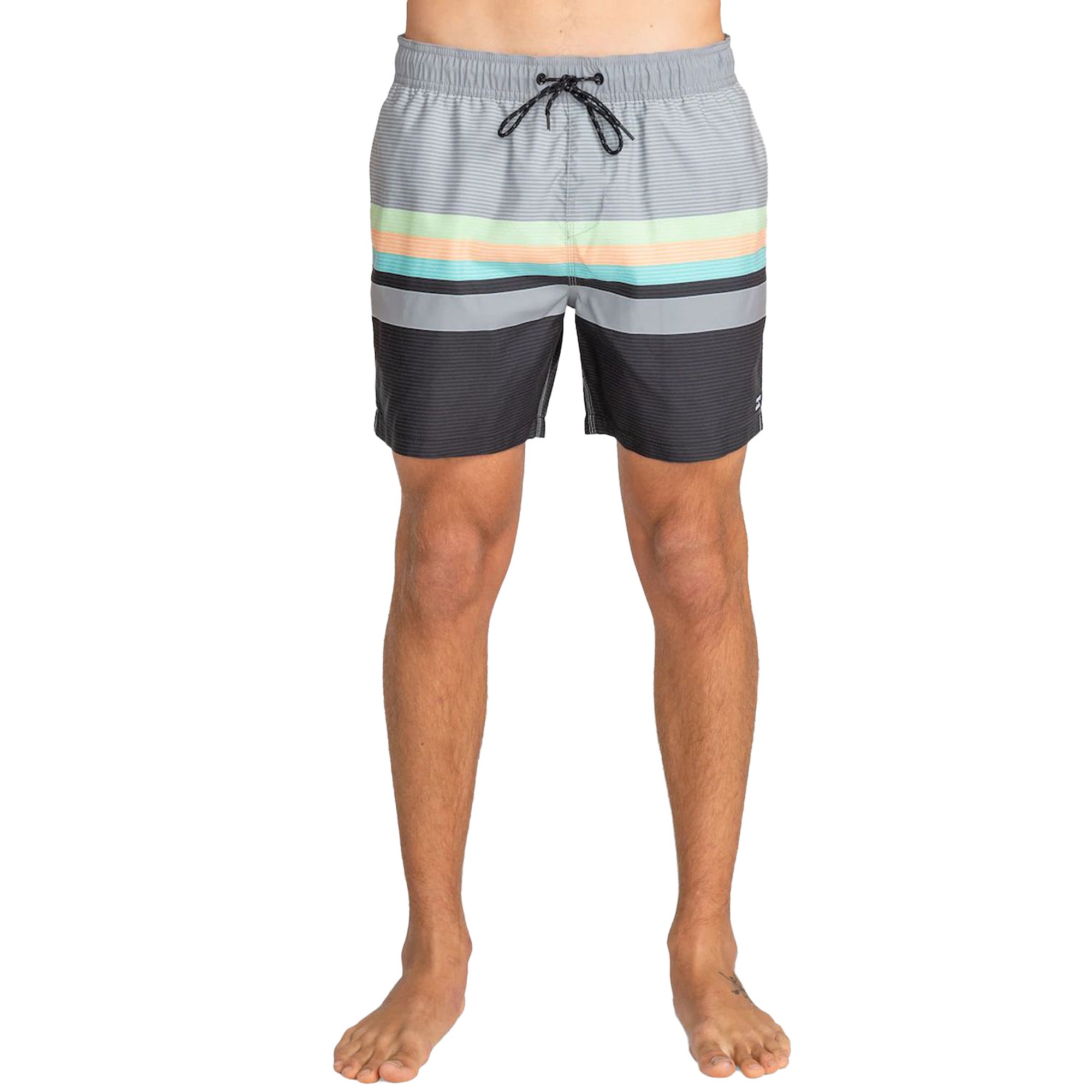 Billabong All Day Htr Stripes Lb Erkek Gri Volley Short
