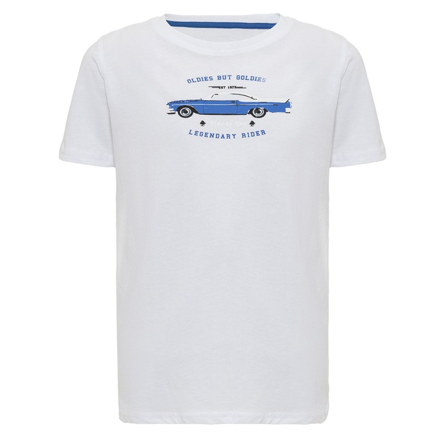  Routefield Thru Kids Erkek Çocuk Beyaz Tişört