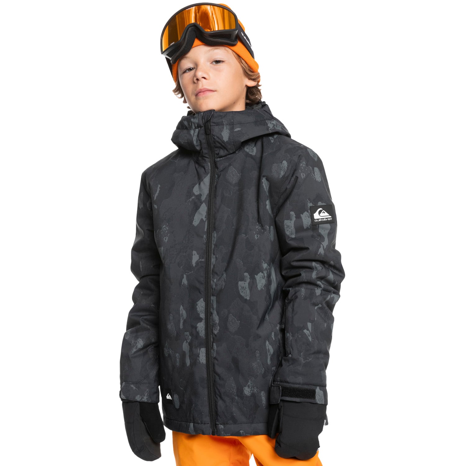  Quiksilver Mission Printed Youth Erkek Çocuk Snowboard Ceketi
