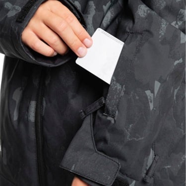  Quiksilver Mission Printed Youth Erkek Çocuk Snowboard Ceketi