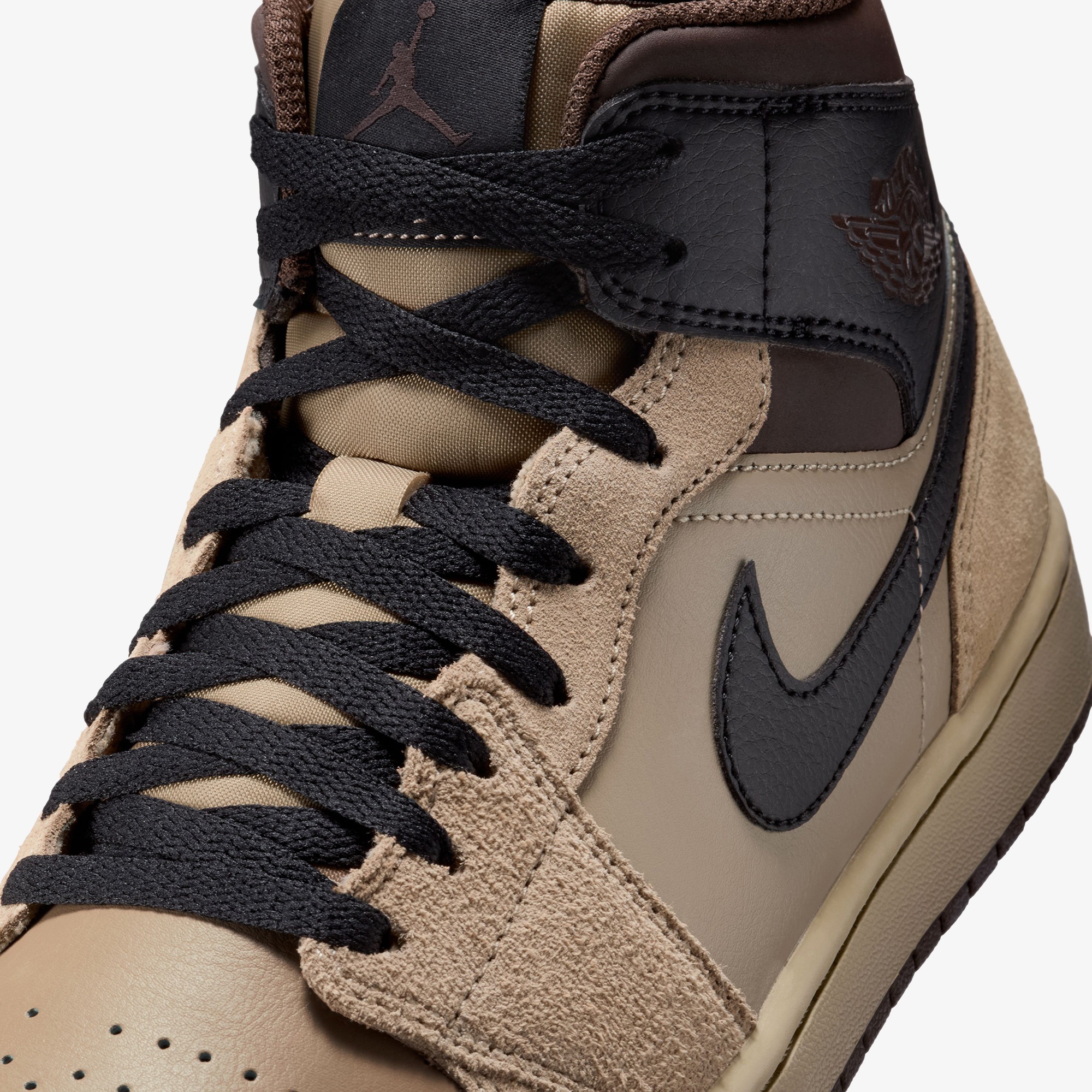 Jordan Air 1 Mid Erkek Kahverengi Spor Ayakkabı