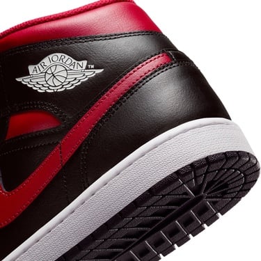  Jordan Air 1 Mid Erkek Siyah Spor Ayakkabı
