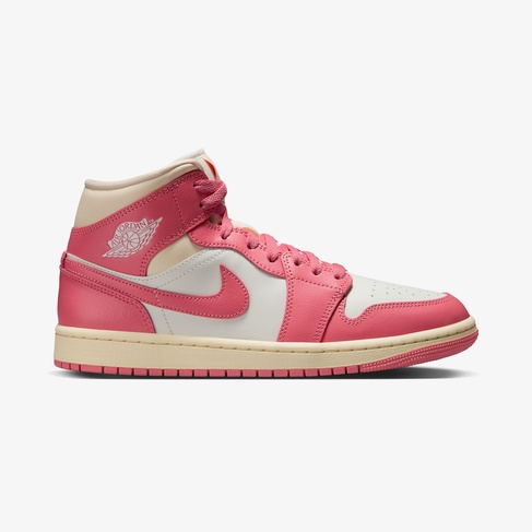  Jordan Air 1 Mid Kadın Pembe Spor Ayakkabı