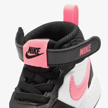  Nike Court Borough Mid 2 Çocuk Siyah Spor Ayakkabı