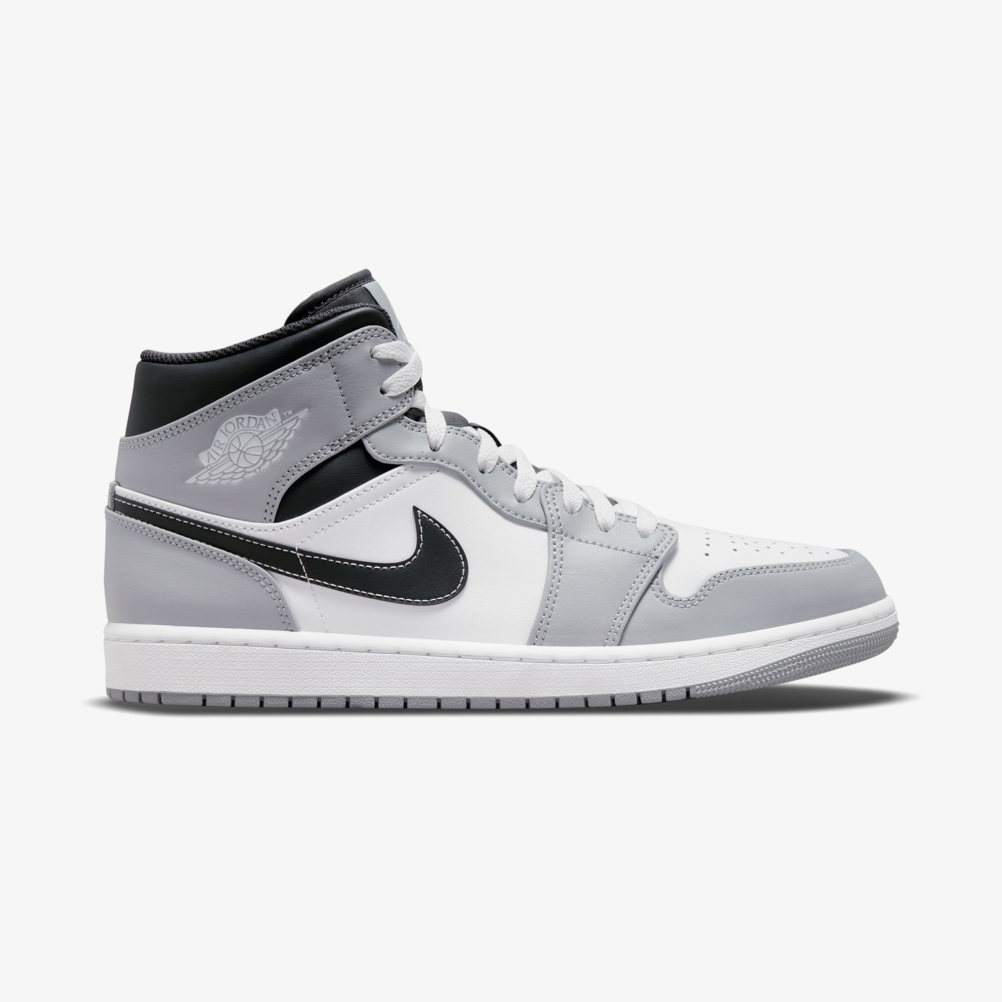Jordan Air 1 Mid Erkek Gri Spor Ayakkabı - Görsel 2