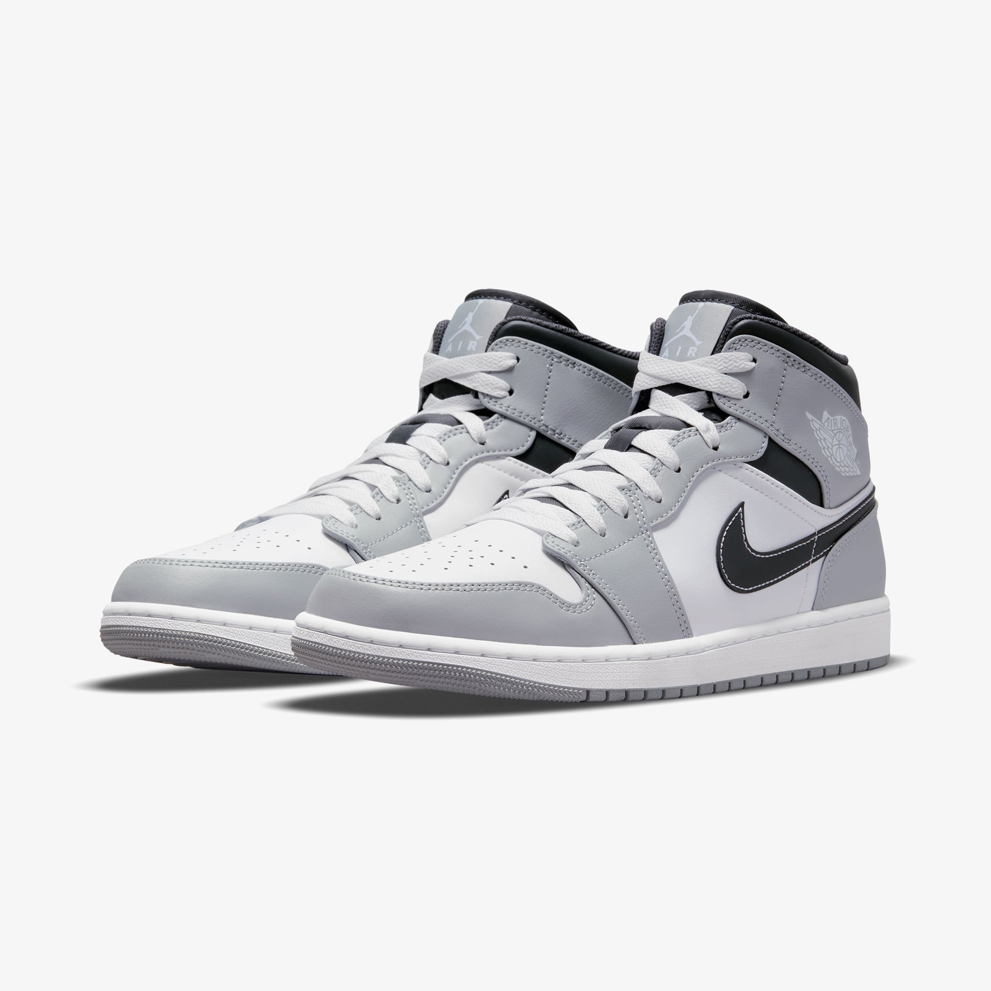 Jordan Air 1 Mid Erkek Gri Spor Ayakkabı - Görsel 3