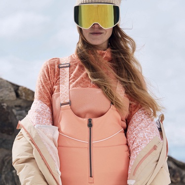  Roxy Summit Bib Pt Kadın Pembe Snowboard Pantolonu