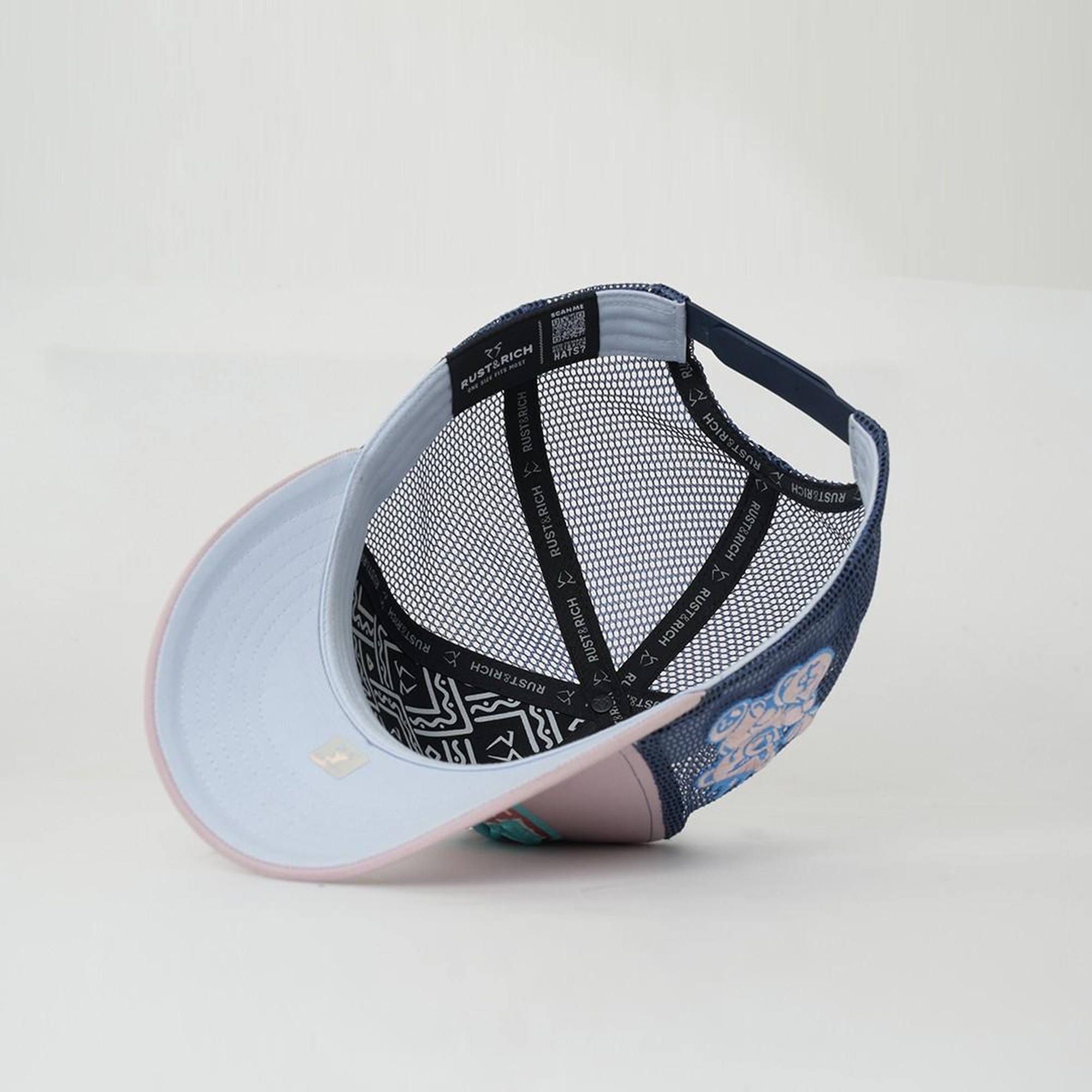 RustandRich Kadın Erkek Pudra Trucker Şapka-Motto Collection-Mom