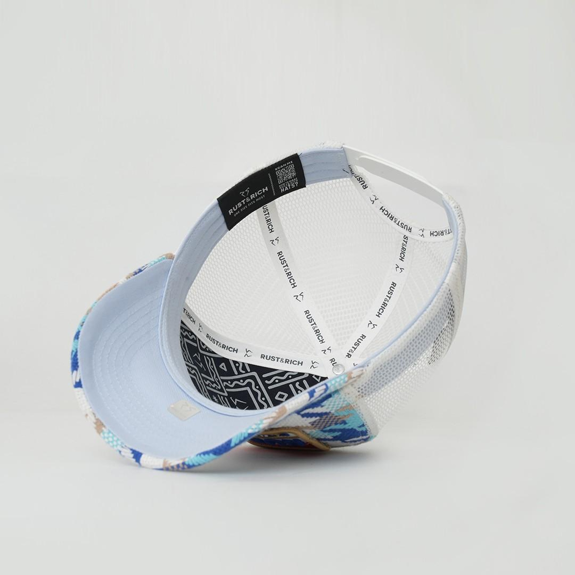 RustandRich Kadın Erkek Mavi Trucker Şapka-Urban Collection-Born In Earth