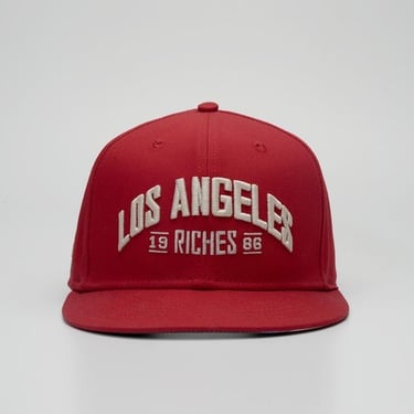  RustandRich Kadın Erkek Kırmızı HipHop Şapka-City's Collection-Los Angeles