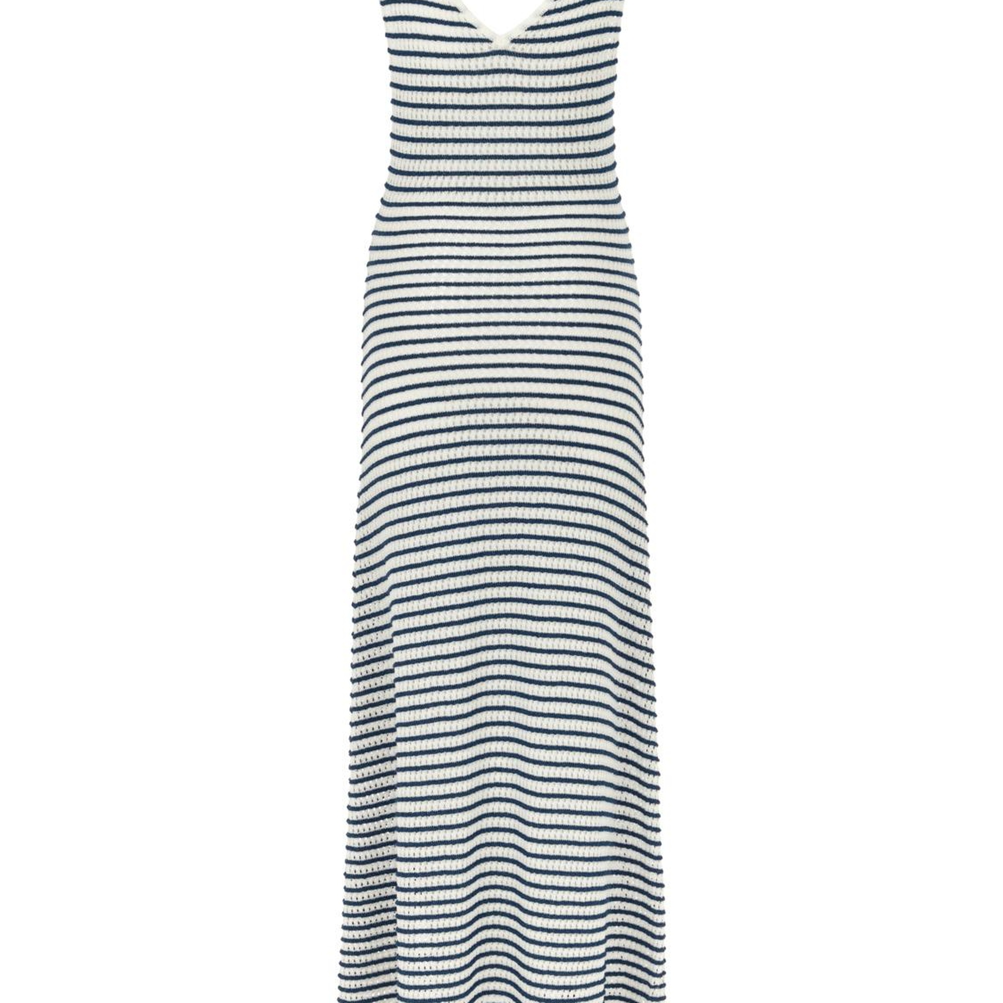 Çizgili Uzun Elbise