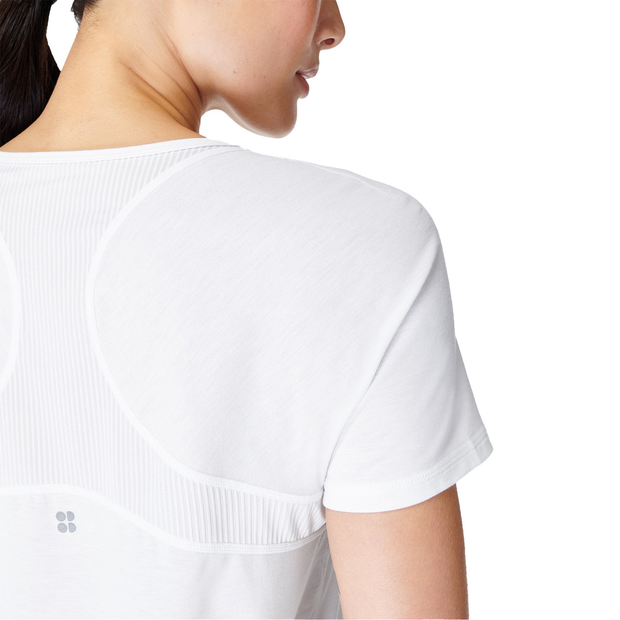 Sweaty Betty Breathe Easy Short Sleeve Top Kadın Beyaz Koşu Tişört