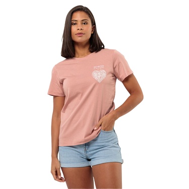  Jack Wolfskin Discover Heart T Kadın Tişört