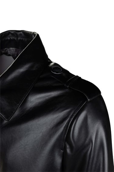  Tamer Tanca Erkek Hakiki Deri Siyah Deri Mont