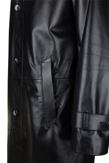  Tamer Tanca Erkek Hakiki Deri Siyah Deri Mont