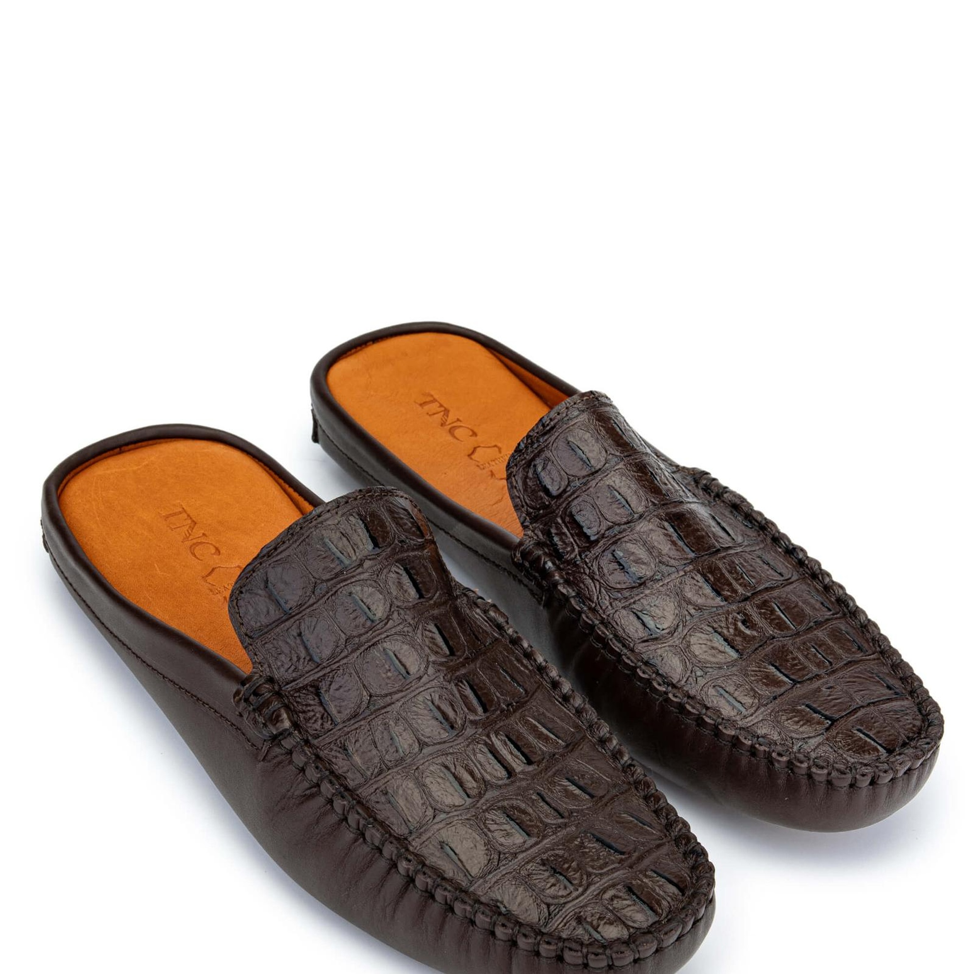 Tamer Tanca Erkek Hakiki Deri Kahverengi Terlik