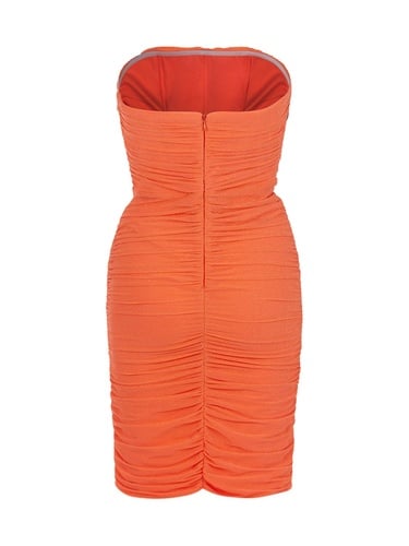  ParıItılı Drape Elbise