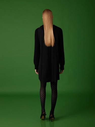  Örme Detaylı Elbise