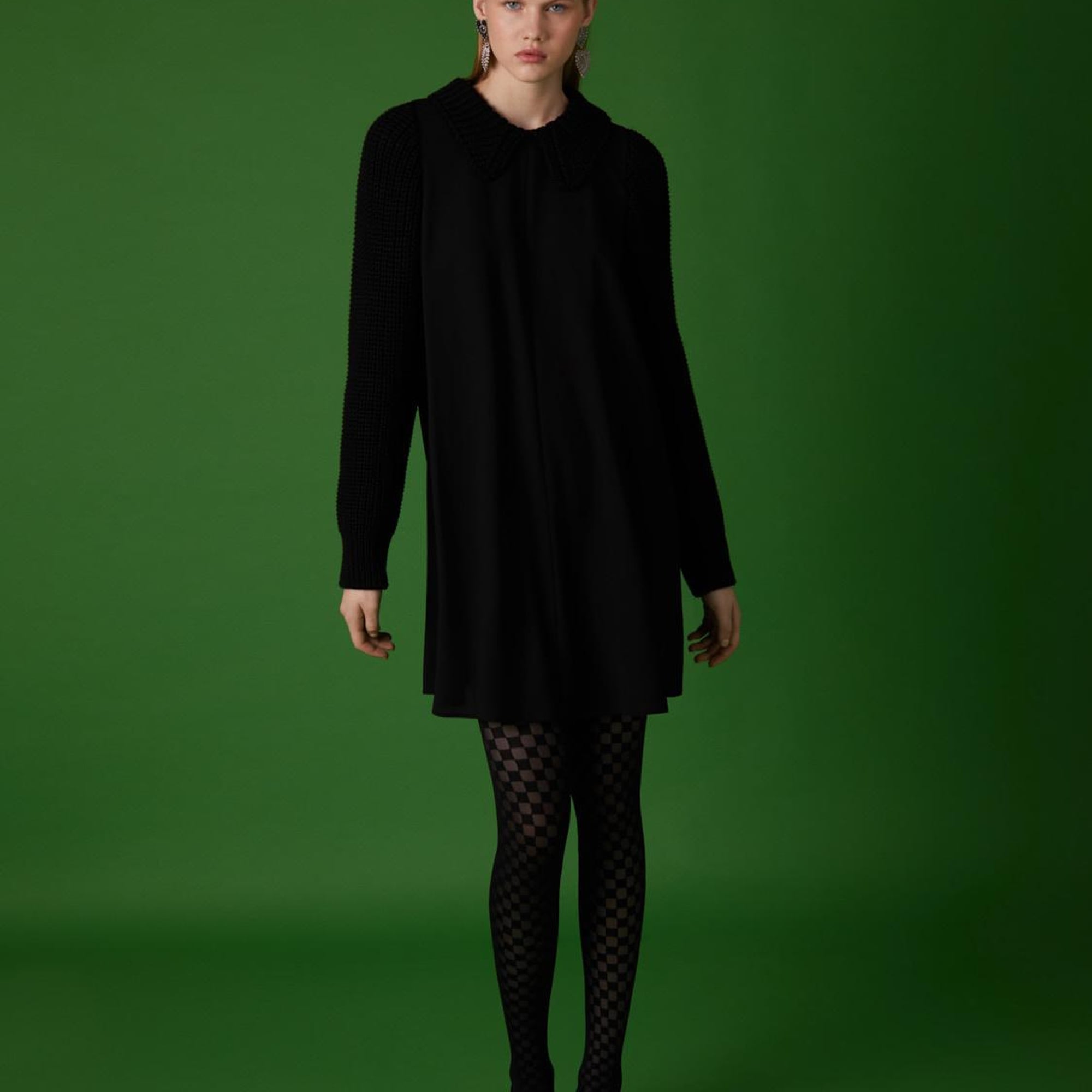 Örme Detaylı Elbise