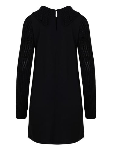  Örme Detaylı Elbise