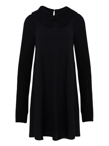  Örme Detaylı Elbise