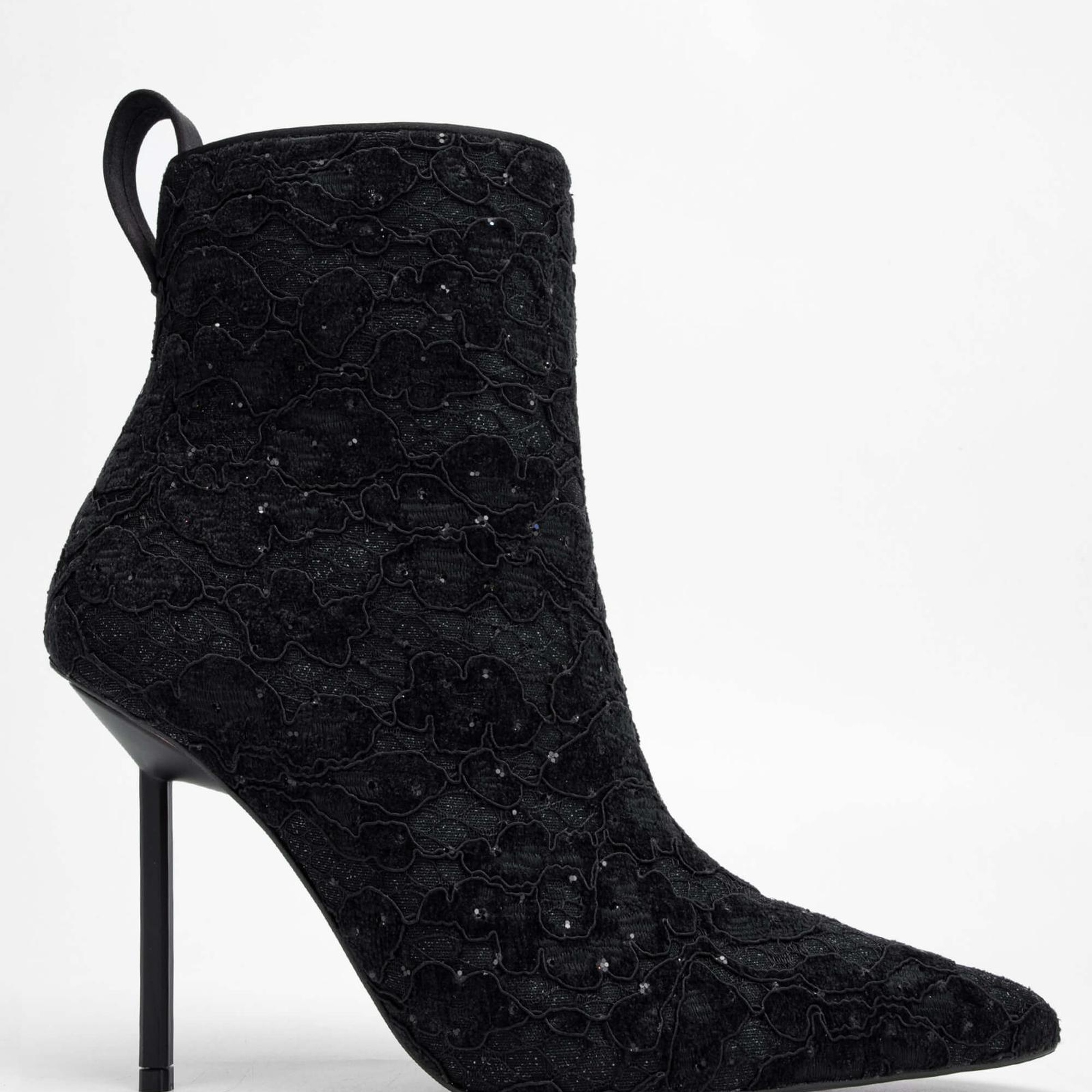 Tamer Tanca Kadın Tekstil Siyah Topuklu Bot