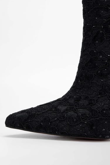  Tamer Tanca Kadın Tekstil Siyah Topuklu Bot
