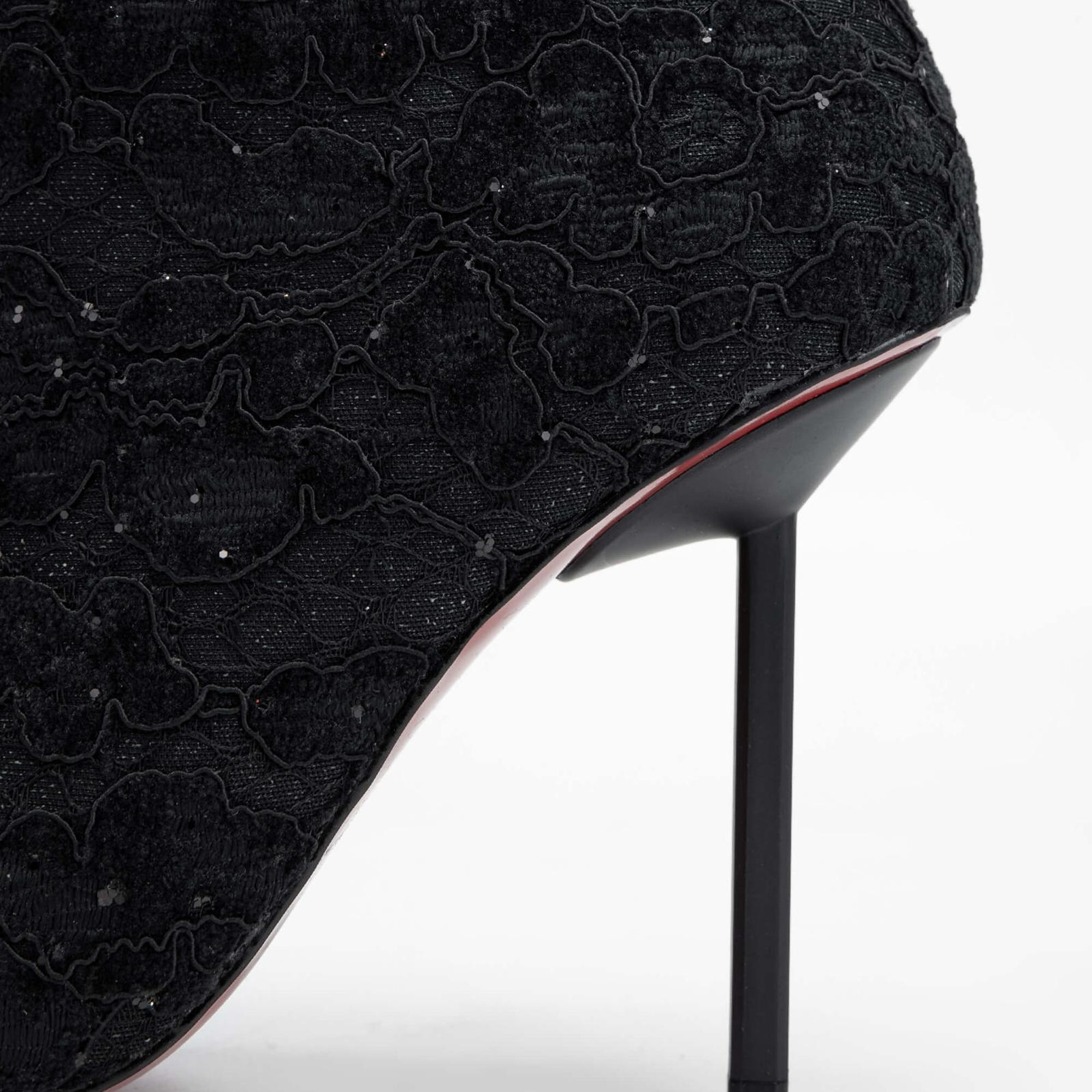 Tamer Tanca Kadın Tekstil Siyah Topuklu Bot