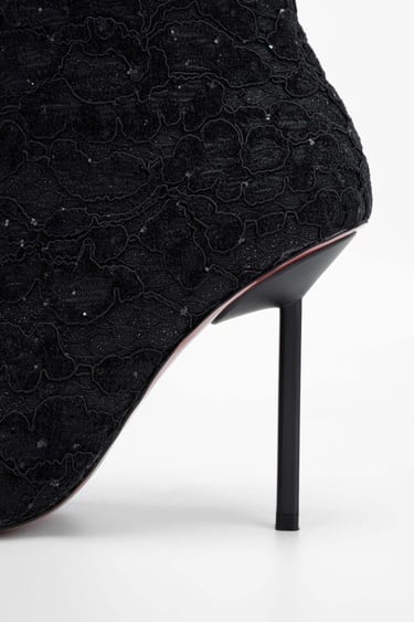  Tamer Tanca Kadın Tekstil Siyah Topuklu Bot